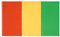 MUWO Flagge Nations Together 90 x 150 cm Nationalmanschaften, doppelseitige Gartenflagge, wetterfeste Fanflagge, Fußballflagge Polyester Länderfagge Deutschland mit Ösen (Guinea)