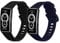kwmobile 2X Sportarmband kompatibel mit Huawei Band 10/9 / 8 Armband - Fitnesstracker Band Set aus TPU Silikon