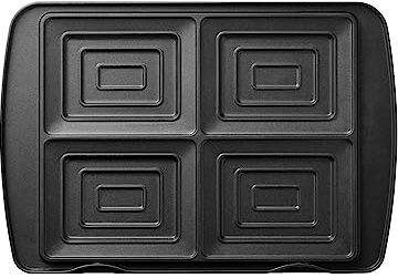 Plaques Gaufres 4G Croque-Monsieur LAGRANGE Noir Aluminium Amovibles