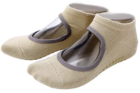 Alomejor Yoga-Socken für Damen, Internes Puffer-Design, Starker Halt, Hygroskopische Pilates-Socken für Damen, Füße, Bequem, Atmungsaktiv, für den Sport (Grün)