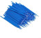 Lot de 100 pinceaux de retouche jetables pour réparation de peinture automobile, nettoyage de dédouanement, applicateur de voiture, bleu