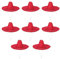 Boland - Sombrero Puebla, 8 piezas en un set, diámetro 49 cm, disfraz mexicano, sombrero para el sol, accesorio para disfraces de carnaval