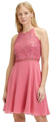 Vera Mont Damen Cocktailkleid mit Spitze 36, Hot Rosè