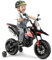 GOPLUS 12V Aprilia Elektro Motorrad, Kindermotorrad mit 2 Stützrädern & Scheinwerfer & Musik für Kinder von 3-8 Jahren, Kinderfahrzeug mit Doppelmotoren & Stoßdämpfer, 5,5-6 km/h (Rot)