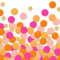 Letjolt Lot de 100 confettis en papier rose et orange pailleté - Décoration de table surprise - Fournitures artisanales - Fête d'anniversaire, fête prénuptiale, fête prénatale, cadeau de mariage