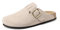 QUEEN HELENA Sabot Scamosciati Sandali Chiusi Donna X30-210 (Khaki, Sistema Taglie Calzature EU, Adulto, Donna, Numero, Media, 37)