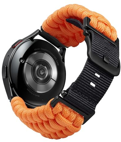 BINLUN Geflochtene Paracord Uhrenarmband Schnellverschluss 18mm 20mm 22mm Militär Nylon Smartwatch Ersatzarmband Kompatibel mit Samsung Galaxy/Kompatibel mit Garmin/Passend für Amazfit Armband