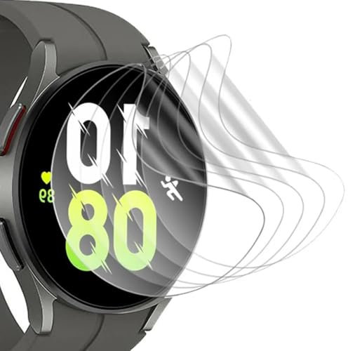 5pcs film d'Hydrogel Protecteur d'écran pour Samsung Galaxy Watch7 Watch 7 44mm Smartwatch Protection d'écran transparente flexible HD TPU [sensibilité du toucher] [pas de bulles]