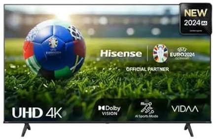 Hisense 75A69N - Smart TV 75 Pollici (190,5 cm), 4K, DVB-T2 HEVC, LED, Nero, Classe energetica G