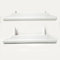 MOSCHITELLA Coppia di maniglie universali per porta a soffietto in PVC. Disponibile in 3 colori (Bianco)