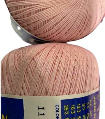 Cotone Per Uncinetto Numero N°8-100 Grammi Filo Di Scozia (452 Mt) Rosa 11