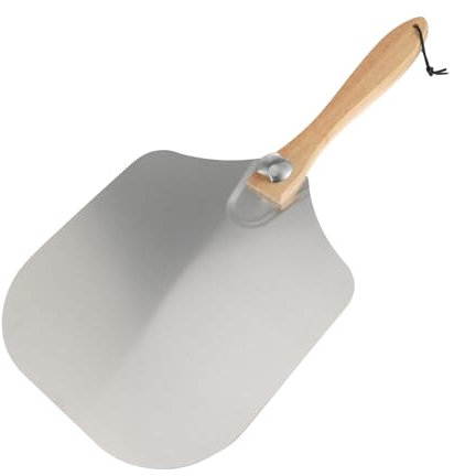 Cabilock Pizza Spachtel Zum Backen Pizzaspatel Mit Holzgriff Abnehmbarer Griff Für Home Und Restaurant Leichter Aluminium-körper Vielseitig Einsetzbar Für Pizza Und Andere Lebensmittel