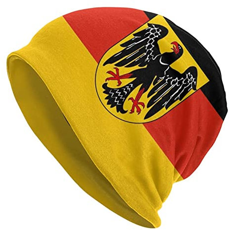 Beanie Mütze Flagge Adler Deutschland Damen Beanie Mütze Weich Kopfbedeckung Atmungsaktiv Nachtmütze Laufmütze, Für Herren, Snowboarden, Skifahren
