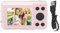 ZenithAur Compact Mini Camera, 1080P Digital Camera with 16X Zoom and 2.4 Inch Display, Auto Focus Vlogging Selfie Camera for Boys Girls Kids Teens (Pink)