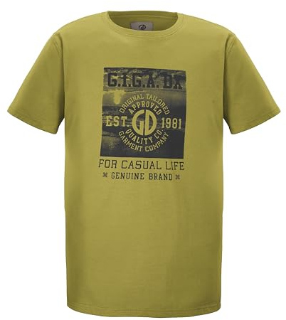 G.I.G.A. DX Herren T-Shirt GS 2 MN TSHRT GOTS, Senfgelb, XXL, 42645-000