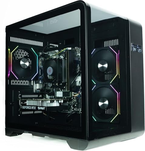 ionz Gaming PC - AMD Ryzen 5 5500, Nvidia RTX 3050, 16GB RAM, 1TB NVMe SSD, Windows 11, 500W 80+ PSU, WiFi (Curve, Black)