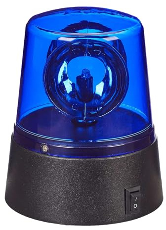 Stroboskoplicht für Partys, LED Blaulicht, 360 Drehbare Sicherheitswarnleuchten Batterie, Umgebungslichter für Disco Club Rollenspiel Thema Geburtstag