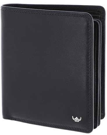 Golden Head Leder Geldbörse Polo RFID Protect Kombischeintasche 1232 Schwarz