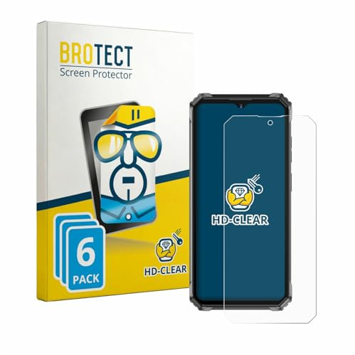 BROTECT 6 Stück Schutzfolie für Oukitel G7 Displayschutz Folie Made in Germany, Ultra-Klar