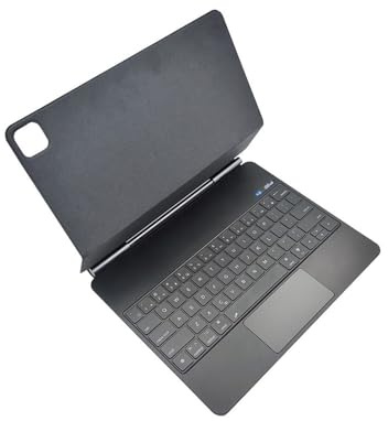 RTQAZWSXE YSJX Staffa Magnetica Rimovibile for Tastiera Adatta for iPad 11 (A16)/10a generazione-10,9 Pollici 2023(Black+RGB Backlit Keyboard)