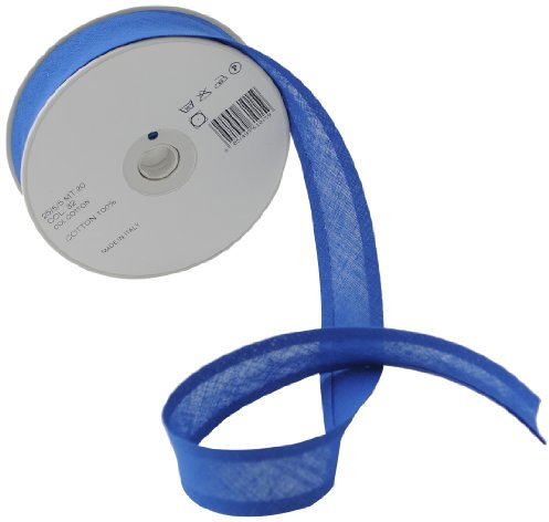 Trimz 25/5/5 mm Cotton Bias Binding, Royal Blue 32 – Double‑Fold Sewing Tape for Quilting, Dressmaking & DIY Crafts