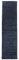 RugVista, Handloom Fringes, Teppich, Mittelflor, 80 x 300 cm, Läufer, Wolle, Flur, Schlafzimmer, Küche, Wohnzimmer, Dunkelblau, Dunkelblau
