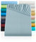 SHC by BaSaTex Jersey Spannbettlaken Bettlaken | Spannbetttuch Spannleintuch für Wasserbetten & Boxspringbetten aus 100% Baumwolle | 200x220 Farbe Rauch Blau - Hellblau