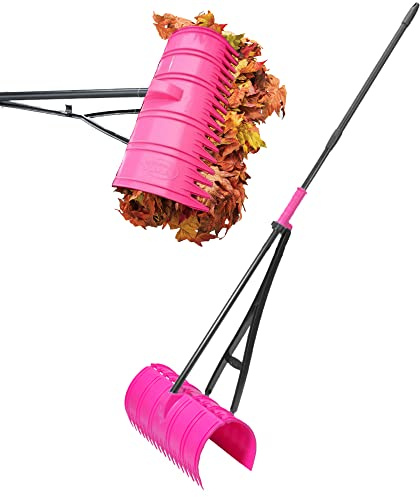 Amazing Rake Rückensparender Gartenrechen – Laubbesen für die Gartenarbeit – Laubpflücker oben – robuste Blätter Krallen & Rechen Rasen Gartenwerkzeug – einfacher Laub- und Grasgreifer ohne Bücken –