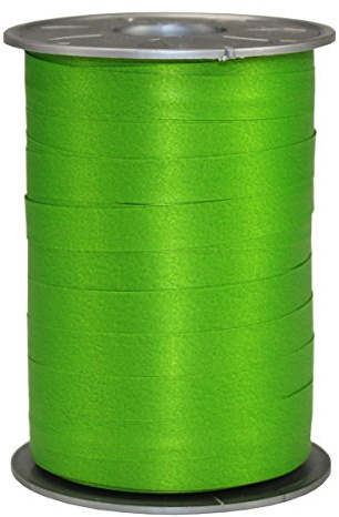 C.E. Pattberg Geschenkband Matt apfelgrün, 200 m Ringelband Paperlook zum Einpacken von Geschenken, 10 mm Breite, Zubehör zum Dekorieren & Basteln, Dekoband für Präsente, zu jedem Anlass