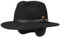 Mayser Georgia Outdoorhut Traveller Filzhut Ledergarnitur Ohrenklappen Made in EU Herren Winter Herbst schwarz 63 cm
