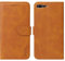 LOLFZ Wallet Case for iPhone 7 Plus/8 Plus - Vintage Yellow Leather Flip Case with Kickstand, Card Slots & Shockproof TPU Inner Shell