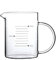 Glas Messbecher, Hitzebeständiges Glas Messbecher Mit Skala, Transparent Hohe Kapazität Milchbecher Saftbecher, Ideal Als Küchenhelfer Und Back Zubehör, Spülmaschinengeeignet (350ML)