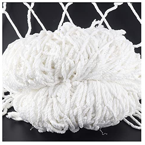 KUAIE Kindersicherheitsnetz Treppenabsturzsicherungsnetz Verschleißfest Weiß Nylon-Sicherheitsnetz zum Garten, Draußen (Farbe : 10cm mesh, Size : 1x0.5m)