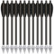 PMSM 6,3 Aluminium Armbrust Bolzen Pfeile mit Jagdspitze für 50 lb / 80lb Pistole Armbrust Präzisionsziel Aluminiumpfeile Armbrustpfeile Pistolenarmbrust Bolzen (12stk Black)