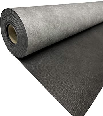 AMF Life Lamellenwand-Hintergrund, Vlies, schwarz-anthrazit, Witterungsbeständig, Größe wählbar 0,75m x 25m