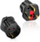 European to UK Plug Adaptor 2 Packs, EU to UK Plug Adapter with 13A Fuse, HITRENDS Plug Adapter 2 Pin to 3 Pin 3250W Max Travel Adaptor Euro to UK for France, Italy, Spain, Germany Euro to UK, Black