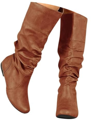 ticticlily Stivali Donna Invernali Lunghi Cavallerizza | Stivaletti, con Tacco, Comodo, Eleganti, Morbido, Casual, Boots