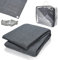 Ansobea Tapis Camping 2,5 x 2,5 m - avec 12 Trous, 13 piquets et Sac de Transport - en polyéthylène Haute densité - Respirant, antidérapant - Gris Bleu…
