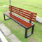 ARHAMS Gartenbank Wetterfest, Gartenbank, Sitzbank mit Lehne, Massivholz, Außenterrassenbank Aus Metall Und Holz, Parkbank, Verandastuhl für Terrasse, Hof, Rasen (Size : 1.5m)