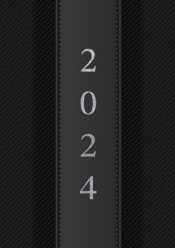 2024: Kalender 2024 buchkalender 1 tag 1 seite groß Tag mit Zeiteinteilung|12 monate von Januar bis Dezember (A4)