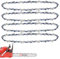 O-CONN 4 Pack 20 Inch Chainsaw Chain .325 Pitch .050'' Gauge 80 Drive Links Fits Husqvarna 450 Rancher, 445(E), 450(E), 545(MII) and 550XP(MII)