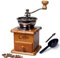 Manual Coffee Grinder Mini Vintage Wooden Coffee Bean Grinder for Decoration Display Antique Coffee Mill for Making Mesh Coffee Classic French Press for Decoration