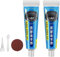 Líquido instantáneo para reparación de neumáticos de coche, pegamentos de goma adhesivos, goma no corrosiva resistente al desgaste, color negro (2PCS)