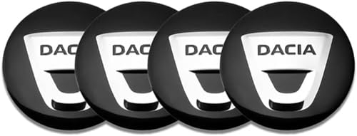 Auto Nabenkappen für Dacia Duster Logan Sandero 2 Mcv Sandero 56MM,Reifen Felgen Zubehör Radnaben Nabenkappen Nabendeckel Radnabenabdeckung Felgenkappen Radkappe Logo