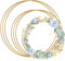 Metallring Deko Ring Drahtringe zum Basteln Ideal 20cm 25cm 30cm DIY Dekoration kann wiederholt verwendet für Traumfänger Makramee Wanddeko und Floristik Hochzeit(Gold)
