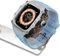 EZZON RM Style Alloy Watch Case+Watch Strap,For Apple Watch Ultra 2 49mm, Men Womens Sports Rubber Watch Band And Case Kit,For Iwatch 8 Series Replacement Watch Band, 49MM, Agate