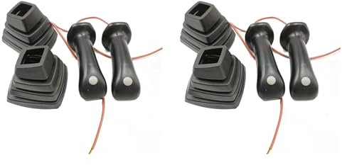 Xptieeck 2Set L+R Bagger Joystick Assy Gears Handle mit Dust Cover für Rexroth Yuchai LOVOL Longgong- 55/60/65/75-8/80