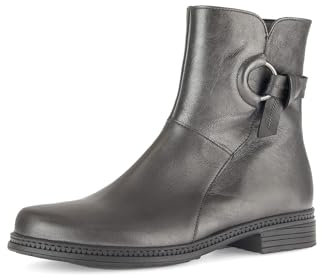 Gabor Damen Klassische Stiefeletten, Frauen Stiefeletten,halbstiefel,Kurzstiefel,uebergangsschuhe,uebergangsstiefel,antiksilber,42 EU / 8 UK