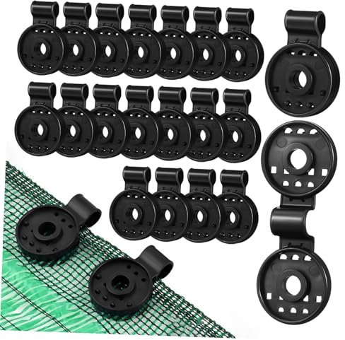 Sosoport 50pcs Shade Net Clip Sun Shade Clips Sun Shade Fix Clamp Net Clip Shade Cloth Clips Heavy Duty Shade Mesh Clip Shade Clips Heavy Duty Shade Cover Clips Garden Clips Black Plastic