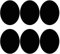 6 Rodilleras Parches Termoadhesivos Ovaladoacs para Rodillas y Codos de Niños, Tela Resistente en Oscuro, para Reparar y Proteger Ropa Infantil, Tamaño Universal (Negro)